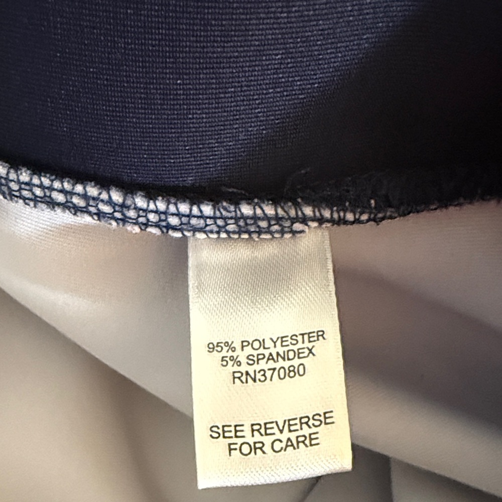 Cato Navy and White A-Line Skirt - Picture 2 of 4
